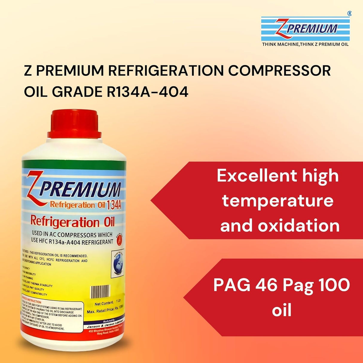 Refrigeration Compressor Oil R134A-404 ,1L