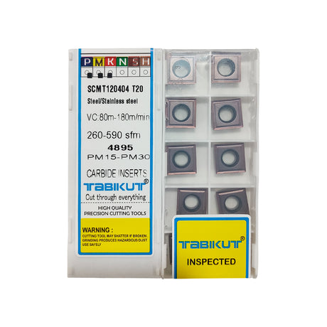 TABIKUT SCMT120404 T20 Carbide Inserts