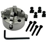 Lathe chuck with mounting hardware