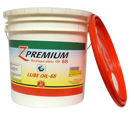 Z Premium Refrigeration Oil 68 container with red lid 