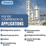 POE 100 Synthetic Compressor Oil ,1L