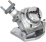 Tilting rotary table with chuck