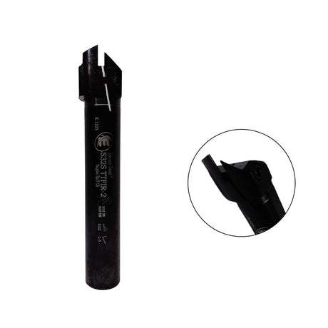 Black metal grooving tool holder