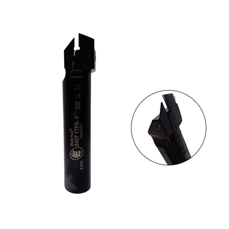 Black metal grooving tool holder