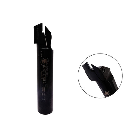 Black metal grooving tool holder
