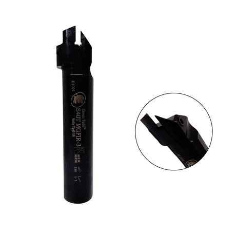 Black metal grooving tool holder