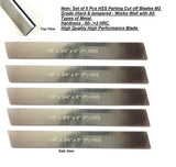 HSS parting blade set