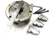 Lathe chuck measured with ruler