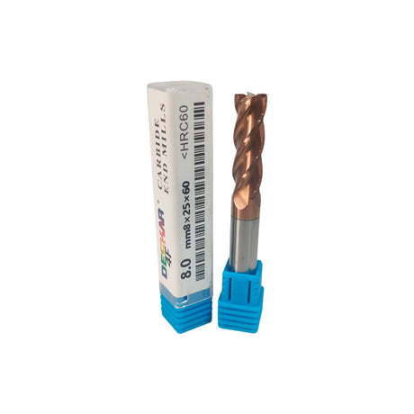 Cylindrical metal drill bit