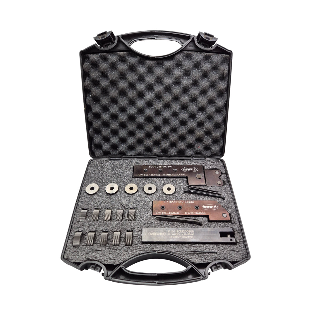 Knurling tool set 0f 18 pcs for cnc lathe and cnc machine