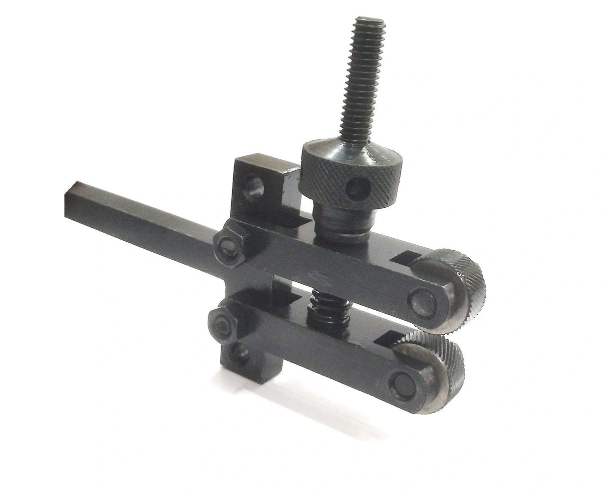 Black metal knurling tool device