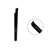 Black metal tool bit with measurement