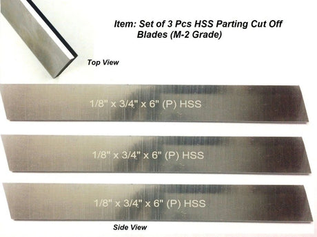 HSS parting blade set