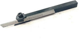 Single point lathe turning tool side view