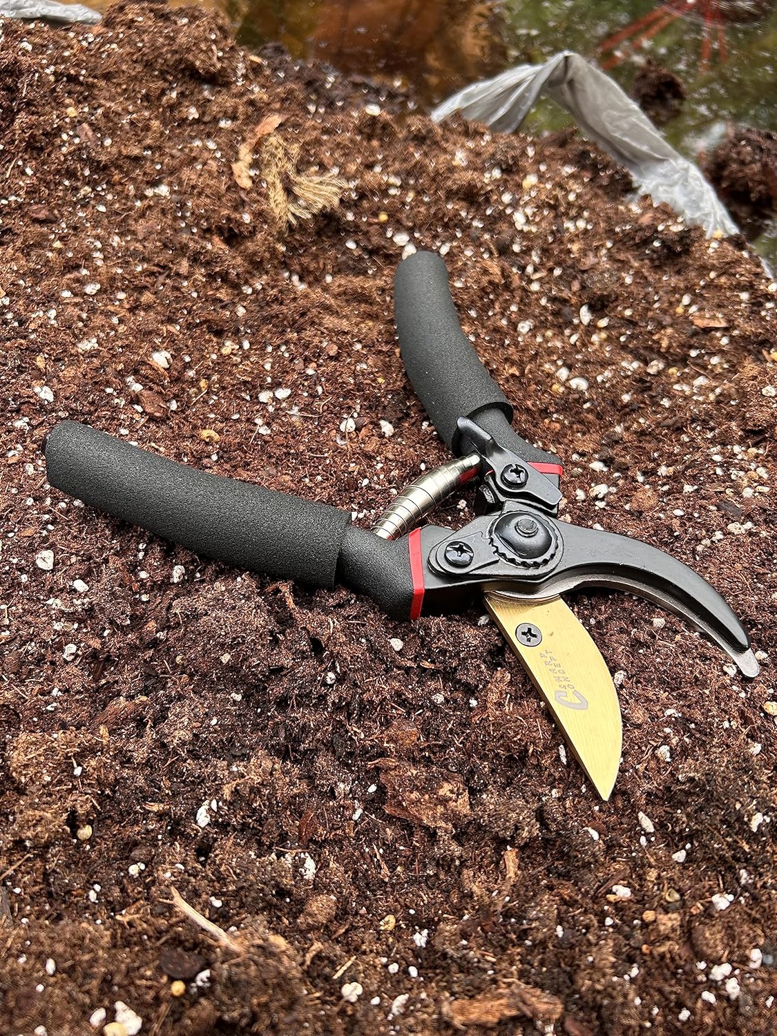 Buyohlic International 8'' Inches Shears for Gardening, Garden Hand Shears Scissors , Professional Bypass Pruner Garden Clippers