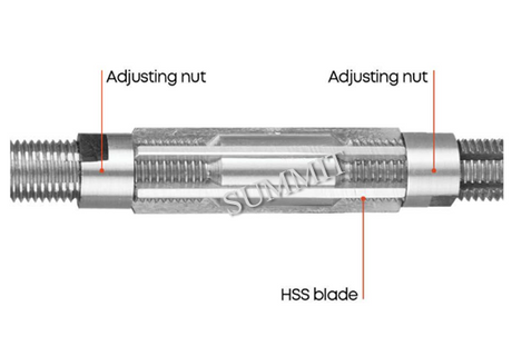 HSS adjustable reamer component diagram