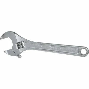 Silver adjustable crescent spanner wrench tool