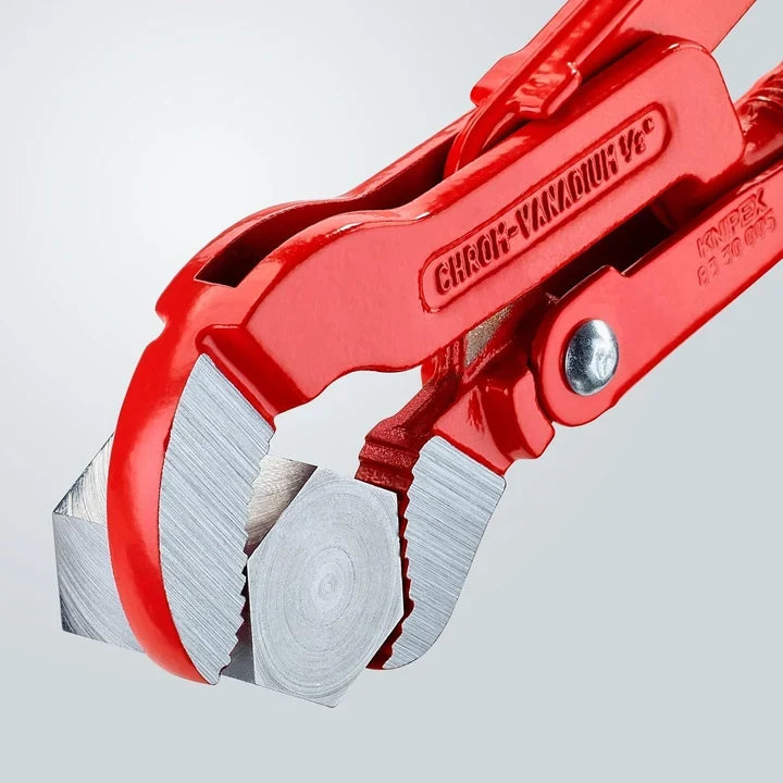 Knipex pipe wrench gripping hex nut