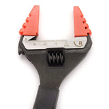 Adjustable wrench with soft jaw protectors