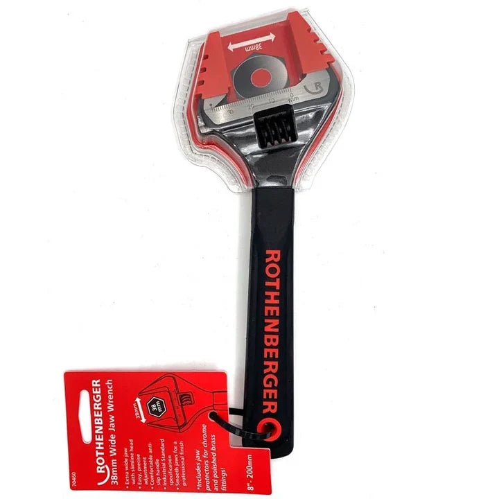Rothenberger wide jaw adjustable wrench tool