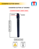 Chamfer cutter with specifications 
