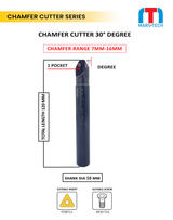 30° chamfer cutter for CNC