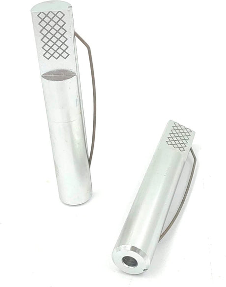 Two metal pins