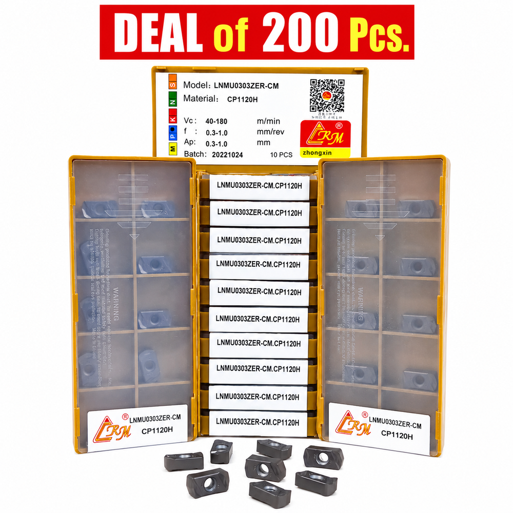 200 pieces CNC carbide milling inserts