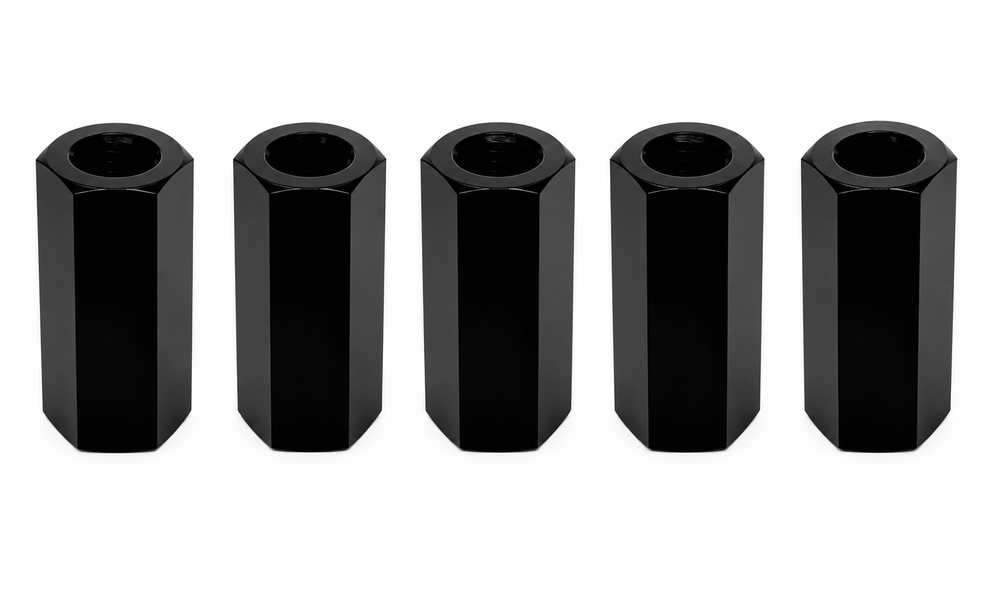 Black extension coupling nuts set