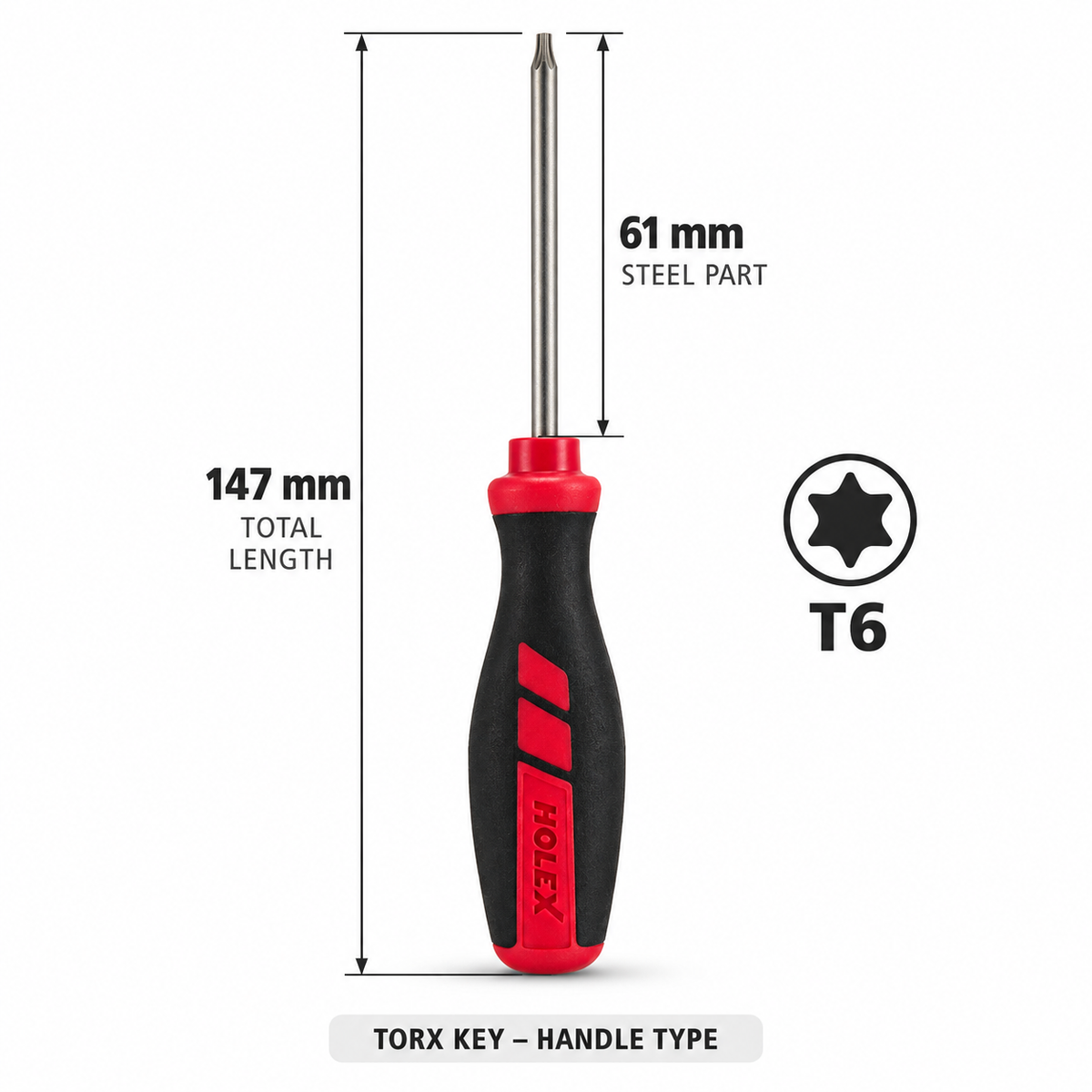HOLEX T6 Torx key screwdriver