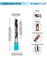 Tabikut drill 12 mm ,12.1 mm ,12.5 mm pack of 1 (1 piece as per size choosen )