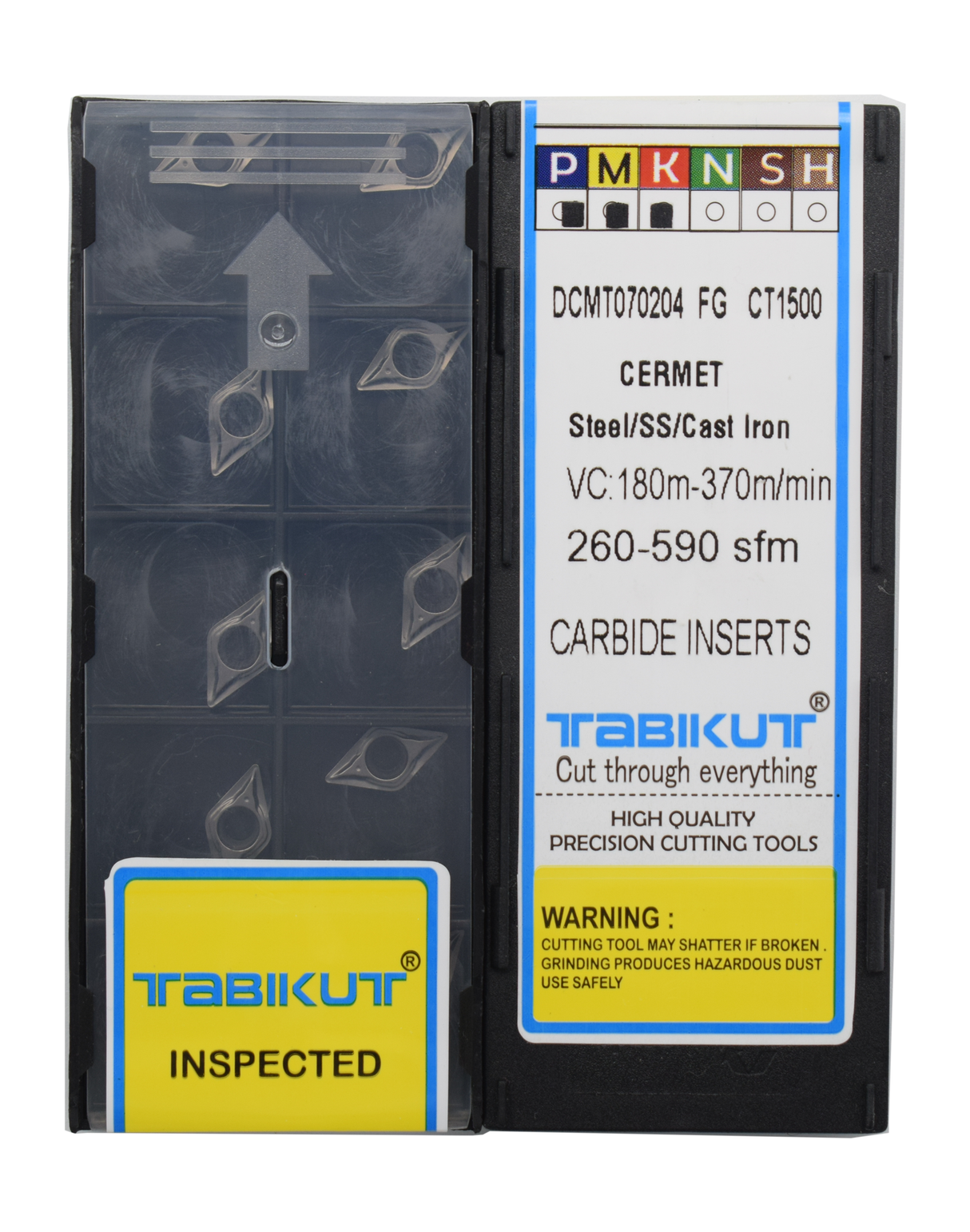 DCMT070204 CT1500 cermet insert for steel finishing	