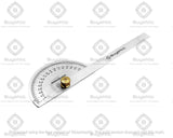 Buyohlic Stainless Steel Protractor 0-180 degrees Machine Tools