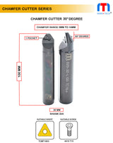 Chamfer Cutter 30 Degree TCMT16T3 pack of 1