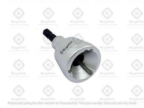 External deburring chamfer bit with hex shank for bolt thread repair