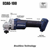 JRSDRIVE Angle Grinder