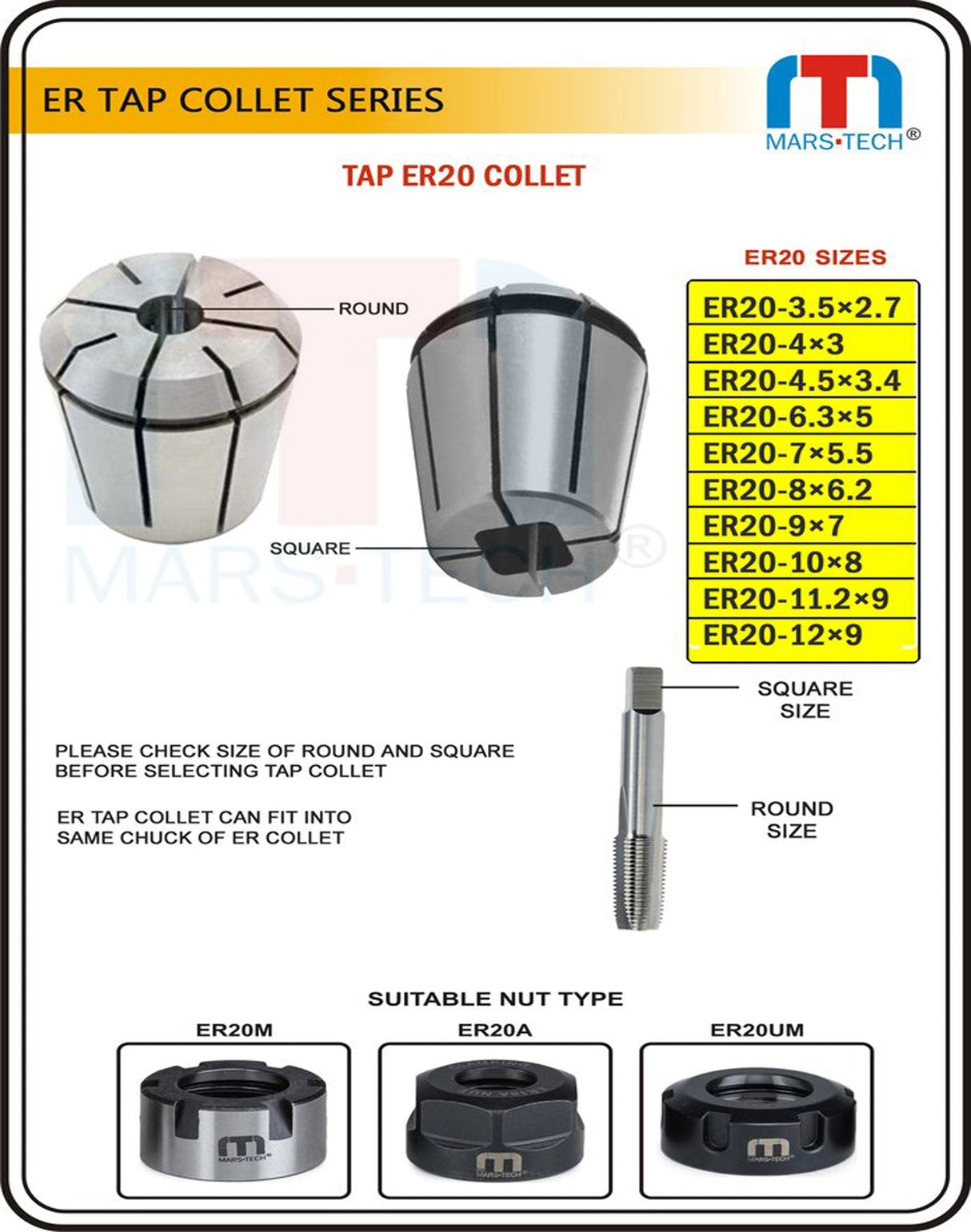 ER20 Tap Chuck Tool