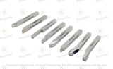 HSS lathe forming tools 6x6x63 mm set