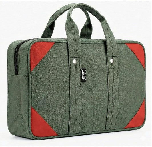 HENNY BAGS Canvas Tool Bag. Extra Heavy Duty Tool Bag for Electrician, Technician,Service Engineer,Mechanic, Plumber, Carpenter|ProMax Strong Canvas Tool Bag with 2 Inside Zipper Pockets