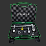 Precision Guiding Tap 3 Pcs Set Wrenches with Freely Spinnable Cap -Design with Accurate Runout Control with Plastic Box
