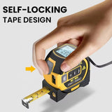 Buyohlic 3-in-1 Laser Tape Measure 196 Ft Rechargeable Laser Measurement Tool & 16Ft Measuring Tape Movable Magnetic Hook Pythagorean Mode, Measure Distance, Area and Volume