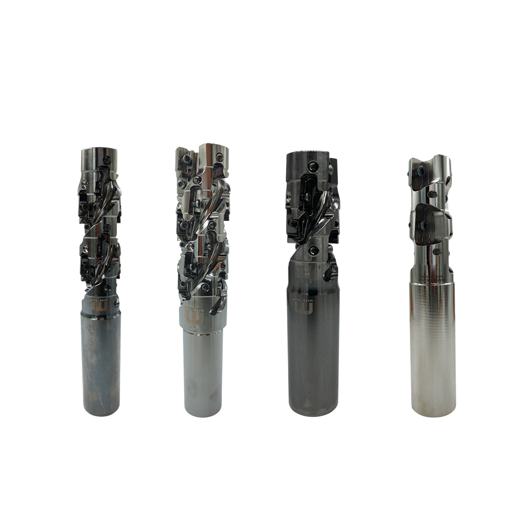 Four metal drill bits