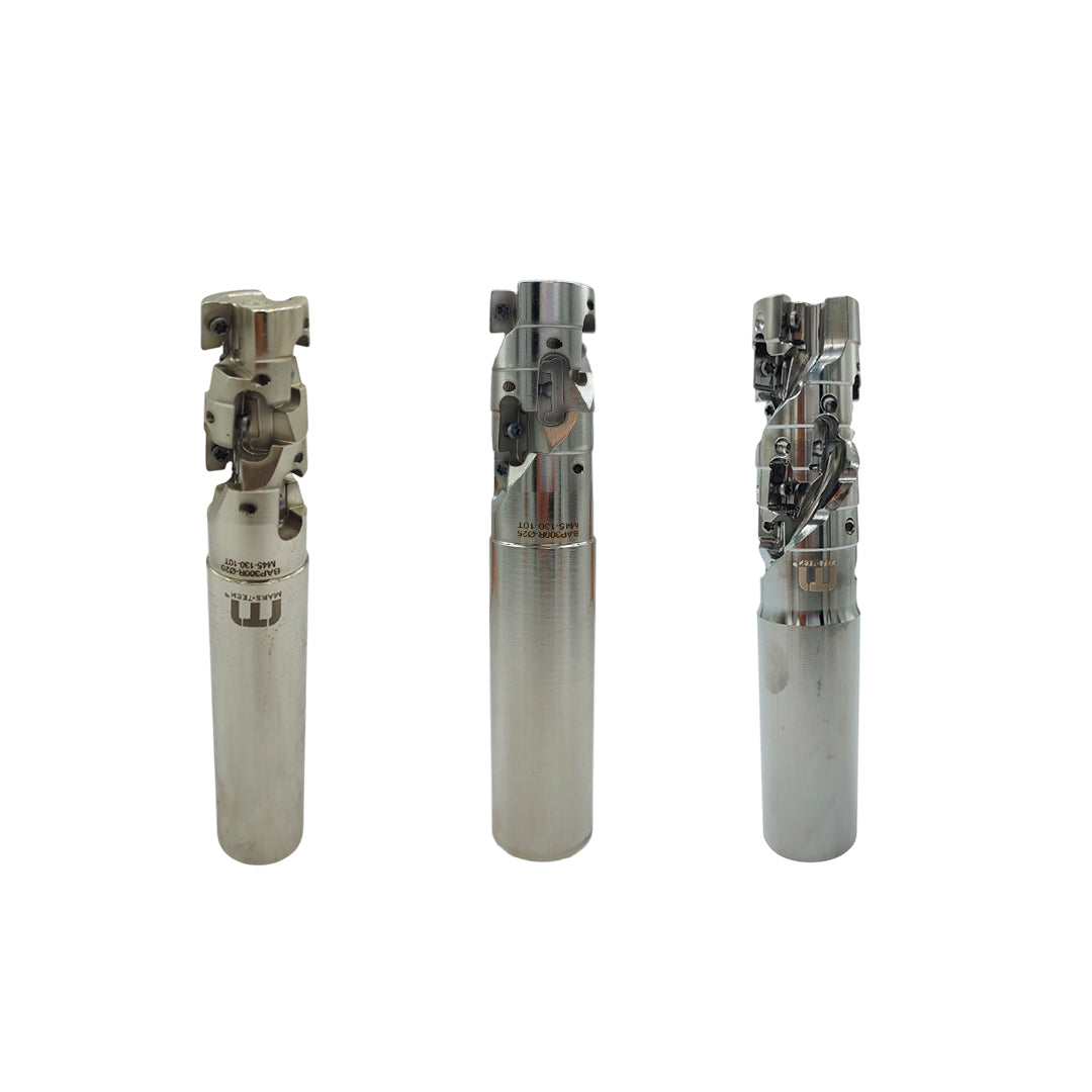 Three metallic tools