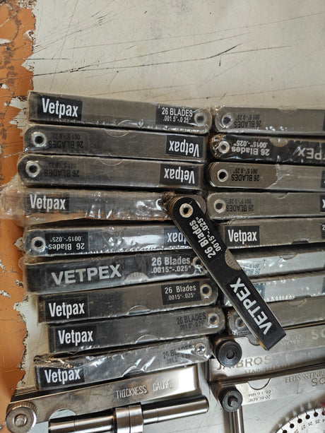 feeler gauge wire gauge tap handle grooving tools mix