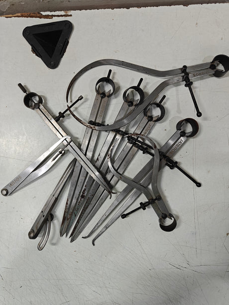 Set of metal tools
