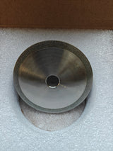 Metal grinding wheel in a protective packaging 