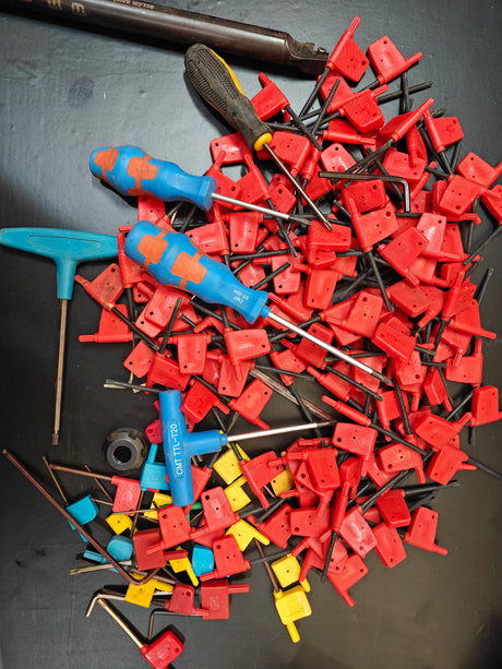Assorted Torx key wrenches