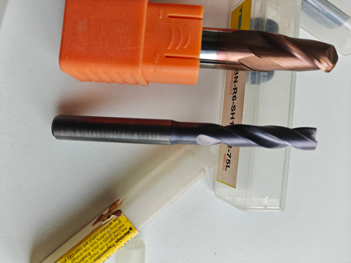 Carbide ballnose and drill pack of 5