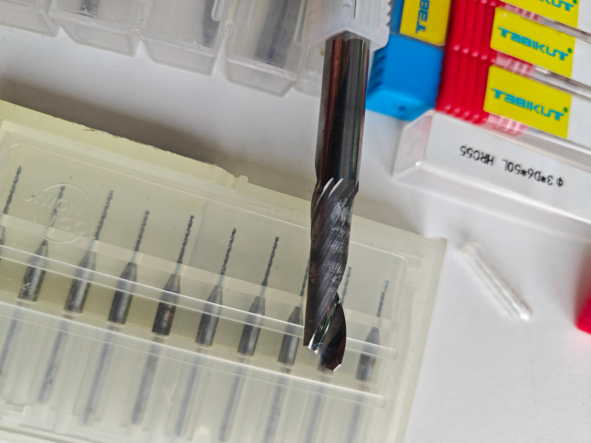 Carbide endmills and hss drills pack of 25