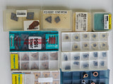 Assorted PCD and carbide inserts